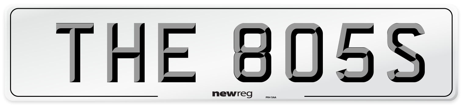 THE 805S Number Plate from New Reg